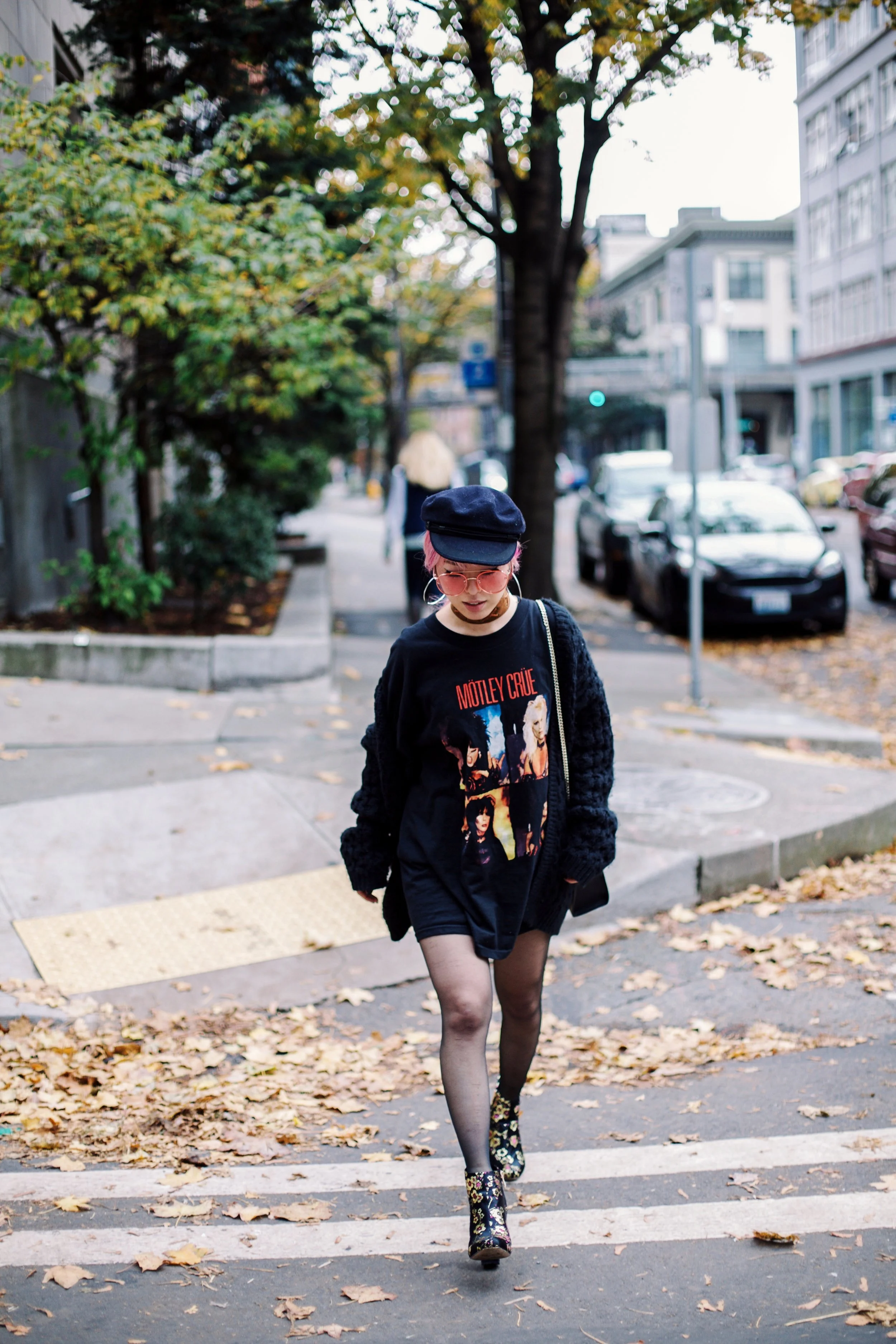 Vintage Band Tee & Suede Choker — AikA's Love♥ Closet